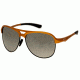 Breed Jupiter Sunglasses, Orange Titanium Frame, Black Lens BSG019OG