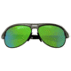 Breed Jupiter Sunglasses, Silver Titanium Frame, Blue-Green Lens BSG019SR