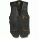 Browning Master-Lite Leather Patch Vest, Black/Orange, M 3050309902