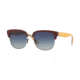 Burberry BE4272 Progressive Prescription Sunglasses, 53mm, Top Bord On Check/Gunmetal, BE4272-37384L-53-PRO