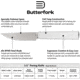 Butterfork Paring Knife Light Gray, BF01PKLG