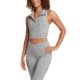 Body Glove Full of Secrets Polo Crop Top - Heather Grey 91ABFBDD, S, Heather Grey, JT25070B1643D-032-S