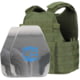 Caliber Armor AR550 11 x 14 Level III+ Body Armor w/ PolyShield Spall Coat and Condor MOPC Package, OD Green, Medium/2XL, 19-AR550-MOPC-1114-SPC-OD