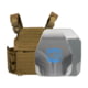 Caliber Armor AR550 NIJ III+ Recon PolyShield Complete Plate Carrier Package, Shooters/SAPI, Coyote Tan, 10x12in, 19-AR550-TA
