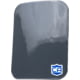 Caliber Armor AV2 RF2 Side PolyShield Spall Armor Plate, 6x8 inch, Single Side Plate, Multi-Curved, 19-AV2-68-SPC