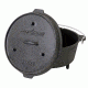 Camp Chef Deluxe Seasoned Cast Iron Dutch Oven, 9.33quart Dutch Oven DO12CC