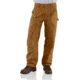 Carhartt Double-Front Work Dungaree Washed Duck - Mens, Dark Brown, 34 Inseam, 32 Waist, B136-DKB-34-32