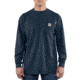Carhartt Flame-Resistant Force Cotton Long Sleeve T-Shirt, Dark Navy, 2XL/Regular 100235-410-REG-2XL