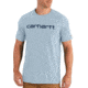 Carhartt Force Cotton Delmont Graphic Short Sleeve T-Shirt - Mens, Soft Blue, Small, 102549-I20-REG-S