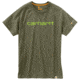 Carhartt Force Cotton Delmont Graphic Shortt Sleeve T Shirt - Mens, Moss, Large, 102549-316-REG-L