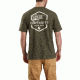 Carhartt Maddock Graphic Fishing 1889 Short Sleeve T-shirt - Mens, Moss Heather, L-REG 103179-387-REG-L