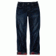 Carhartt Original Fit Blaine Flannel Lined Jean - Womens, Dark Bluestone, 12-Short, 102729-474-SHT-12