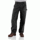 Carhartt Washed-Duck Double-Front Work Dungaree - Men's, Black, 32-32, B136-BLK-32-32