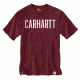 Carhartt Workwear Graphic Block Logo Short Sleeve T-shirt - Mens, Port Heather, XL-REG 103177-645-REG-XL