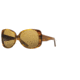 Carmen Marc Valvo CM Lucia SECM LUCI06 Single Vision Prescription Sunglasses SECM LUCI065825 BN - Frame Color Bamboo, Lens Diameter 65 mm