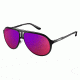 Carrera 100/S Single Vision Prescription Sunglasses CA100S-0HKQ-MI-5912 - Frame Color Black Ruthenium, Lens Diameter 59 mm