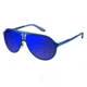 Carrera 100/S Single Vision Prescription Sunglasses CA100S-0HKU-XT-5912 - Frame Color Matte Blue Ruthenium, Lens Diameter 59 mm