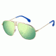 Carrera Carrerino 21/S Single Vision Prescription Sunglasses CARRE21S-03YG-Z9-5411 - Frame Color Light Gold, Lens Diameter 54 mm