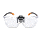 Carson Magnifying Safety Glasses Scratch-Resistant Poly Carbonate Lenses, Clear, 2.5 diopter vm-20