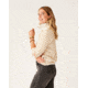 Carve Designs Clara Fleece Pullover - Womens, Birch Even Stripe, Medium, FLPO15-282-MD