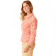 Carve Designs Clara Fleece Pullover - Womens, Lt. Henna Even Stripe, Small, FLPO15-637-SM