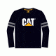 Caterpillar Kids Logo Long Sleeve T-Shirt, Black, 2T 1510287-016-2T