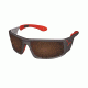 Cebe Ice 8000 Sunglass Dark Grey/Red Frame, Brown AR Lens CBICE80002