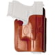 Cebeci Arms Leather Back Pocket Holsters, S&amp;W J Frame / Taurus 85856 , Left, Tan, 20446LT10