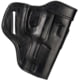 Cebeci Arms Leather Belt Reinforced Combat Grip Holsters, 1911 and All Clones 3.5in, Left, Black, 20724LB02