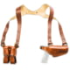 Cebeci Arms Leather Horizontal Shoulder LHS Holsters, Springfield XD9, XD40 Compact 4in, Right, Tan, 21020RT41
