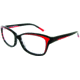 Chantal Thomass 50011 Eyeglass Frames, Female, Black Crystal-Brown-Green Frame, 54-14-135 50011-C3