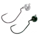 Chompers Wobblehead Football Jig 7/16 oz - 2 Pack, Green Pumpkin, WHFJ716GP
