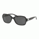 Coach L1031 HC8241 Sunglasses 551087-57 - Black Frame, Dark Grey Solid Lenses