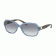 Coach L1031 HC8241 Sunglasses 552179-57 - Match Milky Blue Denim Frame, Blue Gradient Lenses