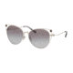 Coach L1079 HC7096B Progressive Prescription Sunglasses, 58mm, Shiny Silver, HC7096B-900111-58-PRO