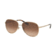 Coach L1089 HC7094 Progressive Prescription Sunglasses, 60mm, Shiny Light Gold, HC7094-900574-60-PRO
