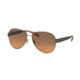 Coach L148 HC7063 Bifocal Prescription Sunglasses HC7063-926195-58 - Lens Diameter 58 mm, Frame Color Dark Silver/Crystal Grey Amber