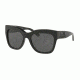 Coach L1649 HC8213 Sunglasses 500287-56 - Black Frame, Dark Grey Solid Lenses