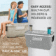 Coleman 316 Series 70-Quart Hard Cooler - Ship In Own Container, Rock Gray/White/Rock Gray, CM1010810001-17