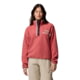 Columbia Helvetia II Cropped Half Snap Fleece - Women's, Washed Red/Moonvista/Dark Stone, Small, 2092231643-643-S