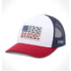 Columbia PFG Fish Flag Mesh Snap Back, White/Beet/Nocturnal, One Size, 1837001106-106-O/S
