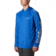 Columbia Terminal Tackle Hoodie - Men's, Cool Grey, Vivid Blue Logo, 2XL Waist, Long Inseam, 153617-020-2XT