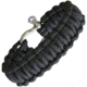 Combat Ready Survival Bracelet w/Black Paracord Construction, Black, Large, 9in, GG BLACK / CBR363
