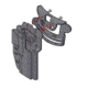 Comp-Tac International OWB Holster, Springfield Prodigy XDM/XDE, Right Hand, Black, C241SF405RBKN
