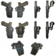 Comp-Tac International OWB Kydex Modular Mount, Walther - PDP 5in, Right Hand, Black, C241WA328RBKN