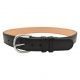 Comp-Tac Gun Belt- Leather- Reinforced with Kydex, Contour Cut, Black/ Nickel Hardware, 30in, C511300NTNBKN