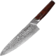 Cool Hand Cocobolo Chef's Knife, 13in Overall, 8in, VG-10 Damascus Steel Blade, Cocobolo Wood Handle, 7198DCB