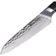 Cool Hand Utility Knife G10 Hammered Fixed Blade Knife, 9.5in Overall, 5in Hammered 440C Blade, Black G10 Handle, 7195CG10