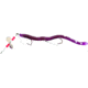 Creme Lures Scoundrel Rigged Worm, 1, 6in, Purple-White, 0170-3-1