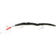 Creme Lures Scoundrel Rigged Worm, 1, 6in, Black-White, 0172-3-1